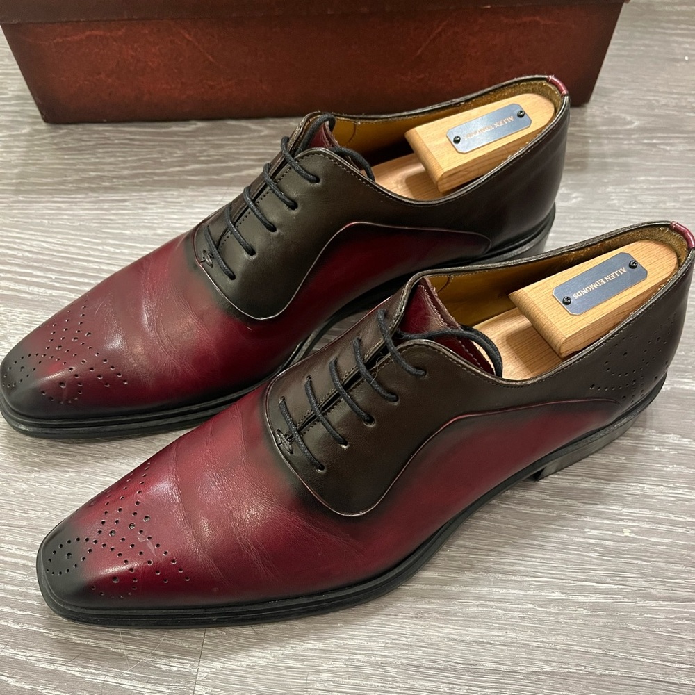 Mezlan Burgundy Oxford Dress Shoes